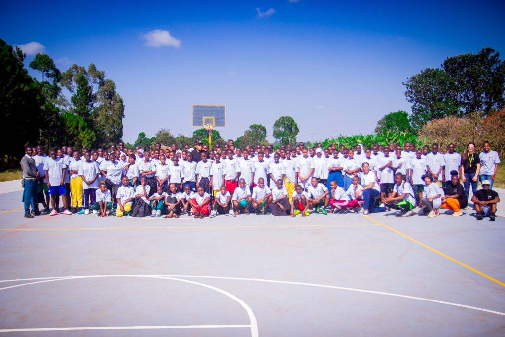 AHEAD volunteers and Tanzanian community members together in Kagera Region